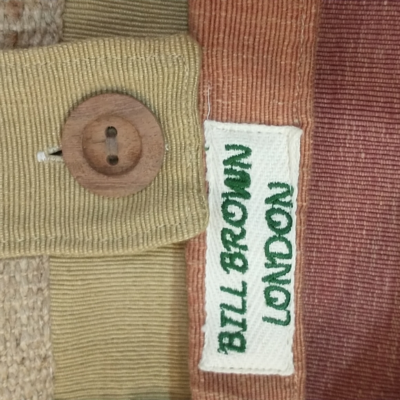 Woven Bag Bill Brown London Hand Woven Canvas Striped Vintage Purse Satchel - Picture 2 of 7